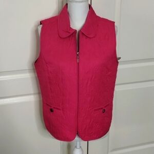 Christopher & Bank Women's Vest Medium Quilted Zip Up